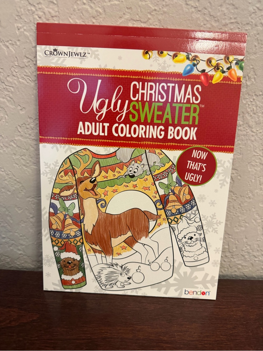 Adult Coloring Book Ugly Christmas Sweater By Bendon/Crown Jewlz